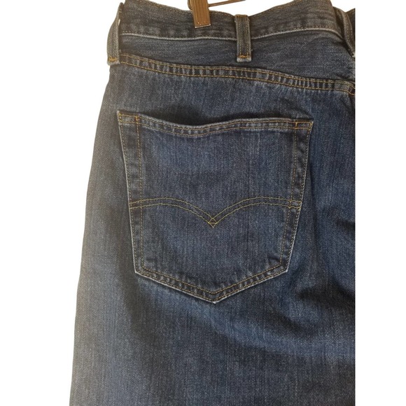 Levi's 501 Button Fly Blue Jeans straight leg Men's‎ Size 40x32 - Picture 6 of 8